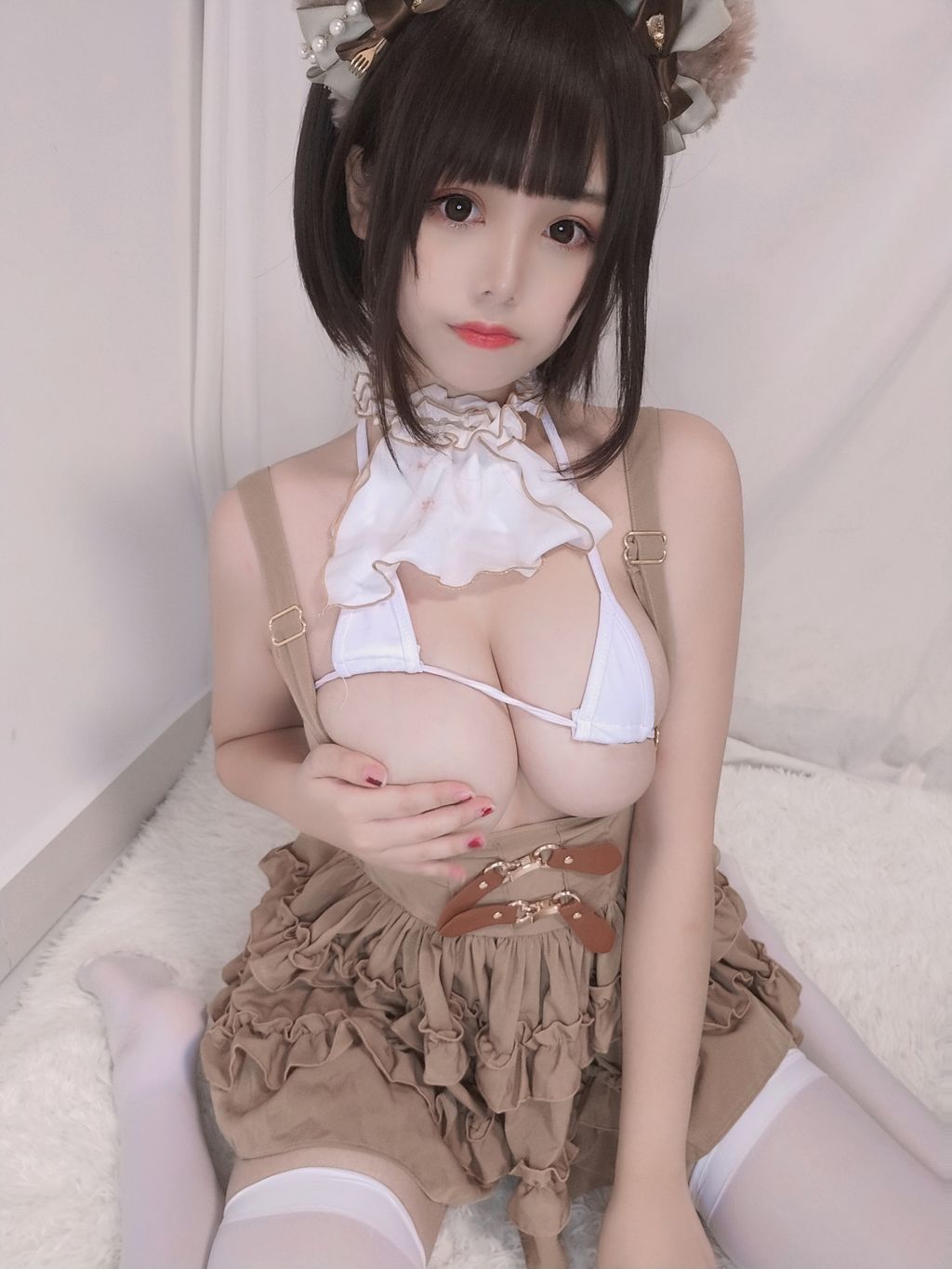 Coser  蜜汁 猫 裘 Vol060 小熊 52 photos - 9