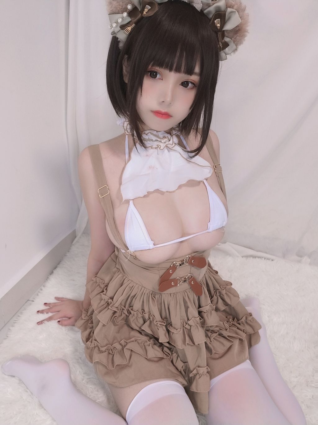 Coser  蜜汁 猫 裘 Vol060 小熊 52 photos - 11