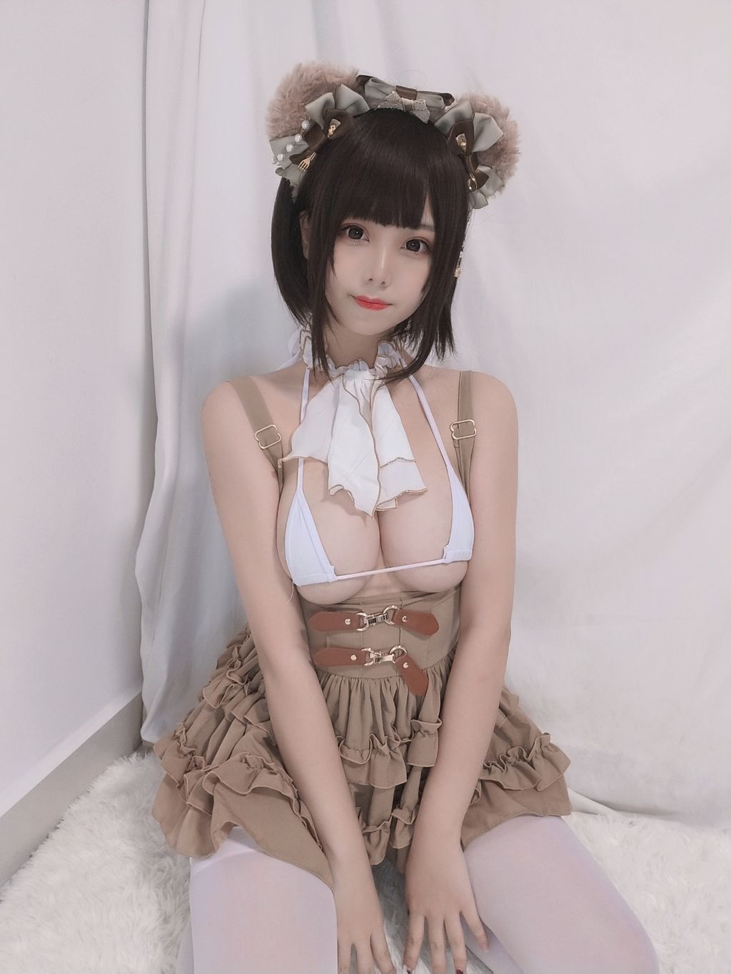 Coser  蜜汁 猫 裘 Vol060 小熊 52 photos - 34