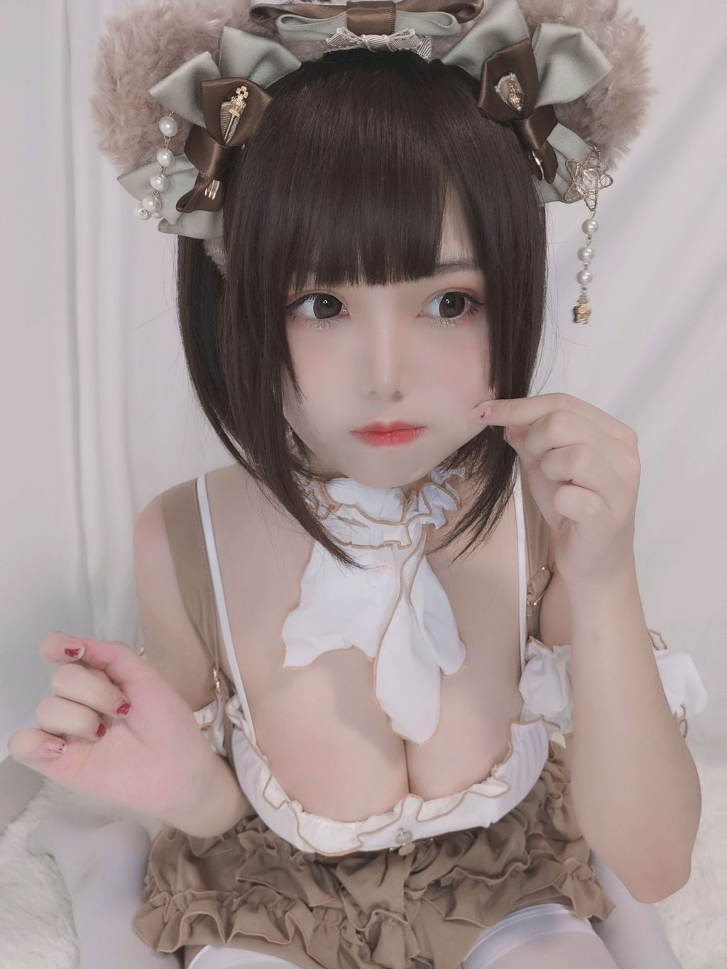 Coser  蜜汁 猫 裘 Vol060 小熊 52 photos - 36