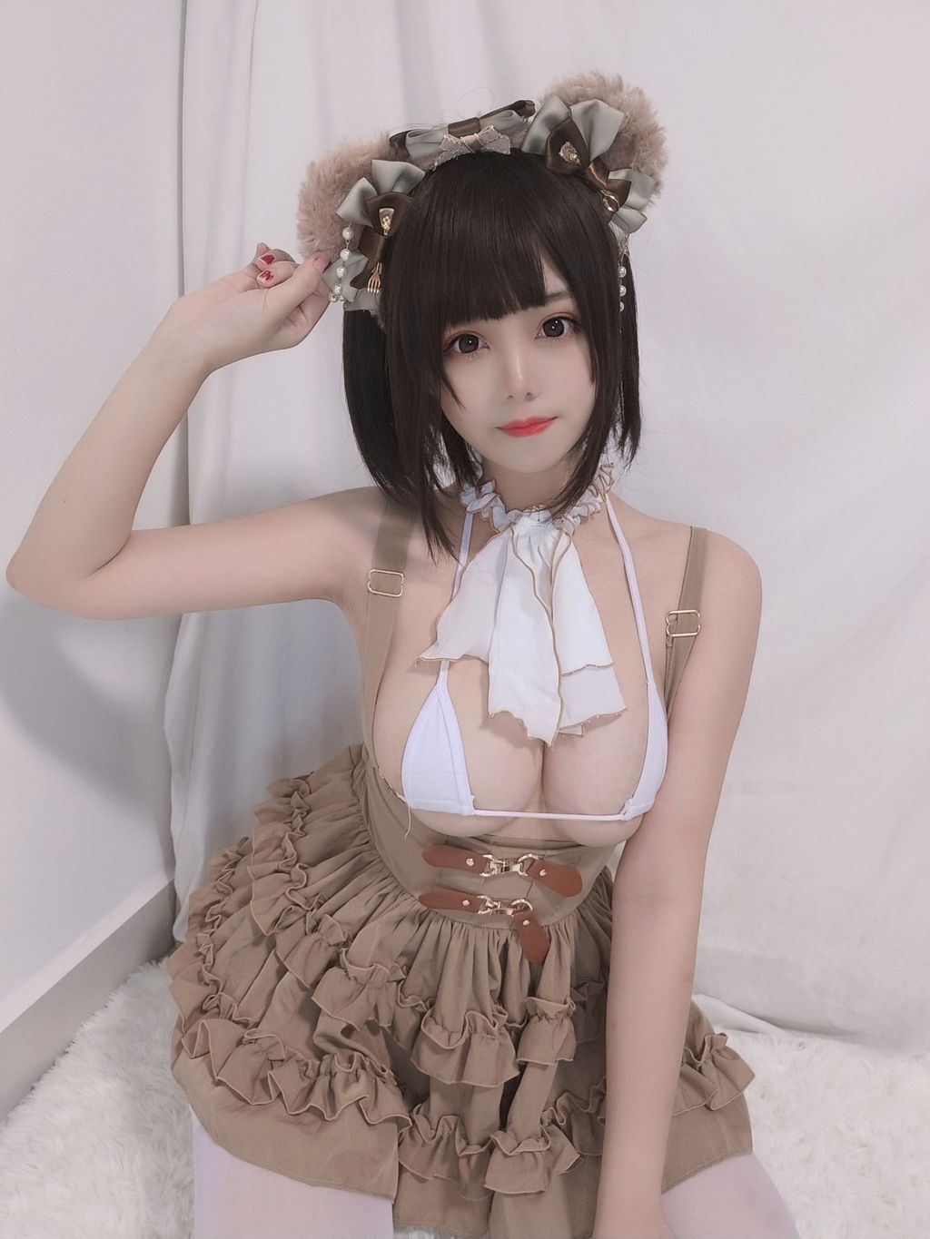 Coser  蜜汁 猫 裘 Vol060 小熊 52 photos - 47