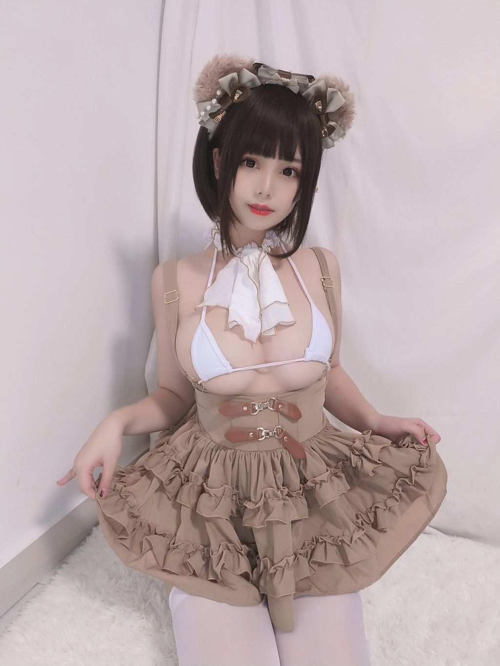 Coser  蜜汁 猫 裘 Vol060 小熊 52 photos - 48