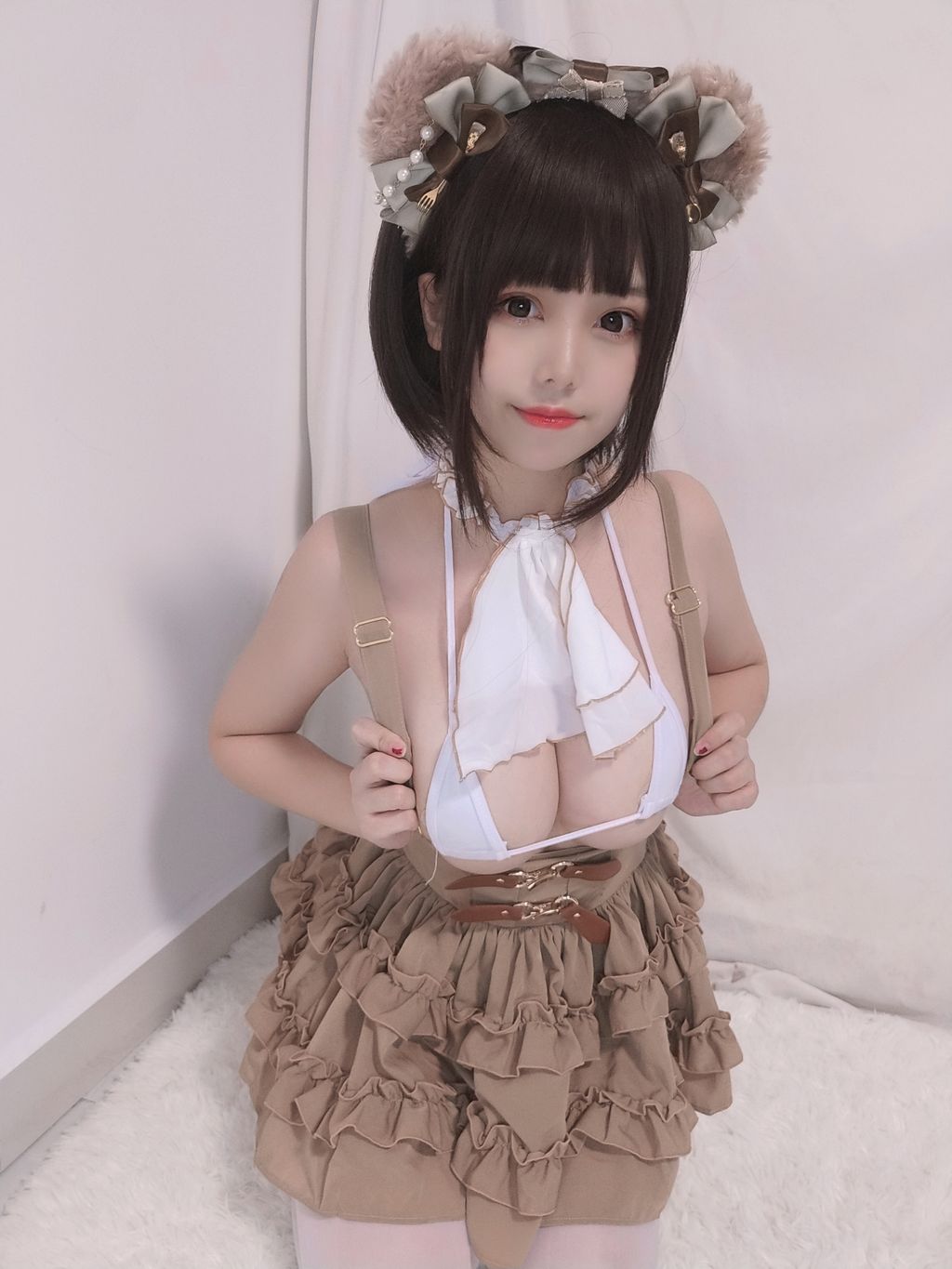 Coser  蜜汁 猫 裘 Vol060 小熊 52 photos - 49