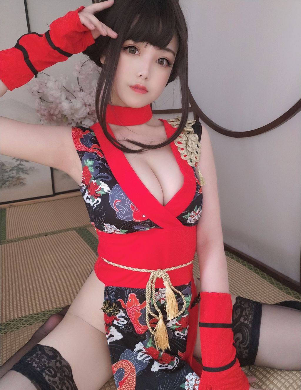 Coser  蜜汁 猫 裘 Vol061 红 武士 40 photos - 6