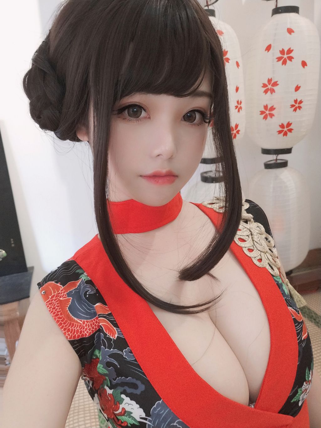 Coser  蜜汁 猫 裘 Vol061 红 武士 40 photos - 18
