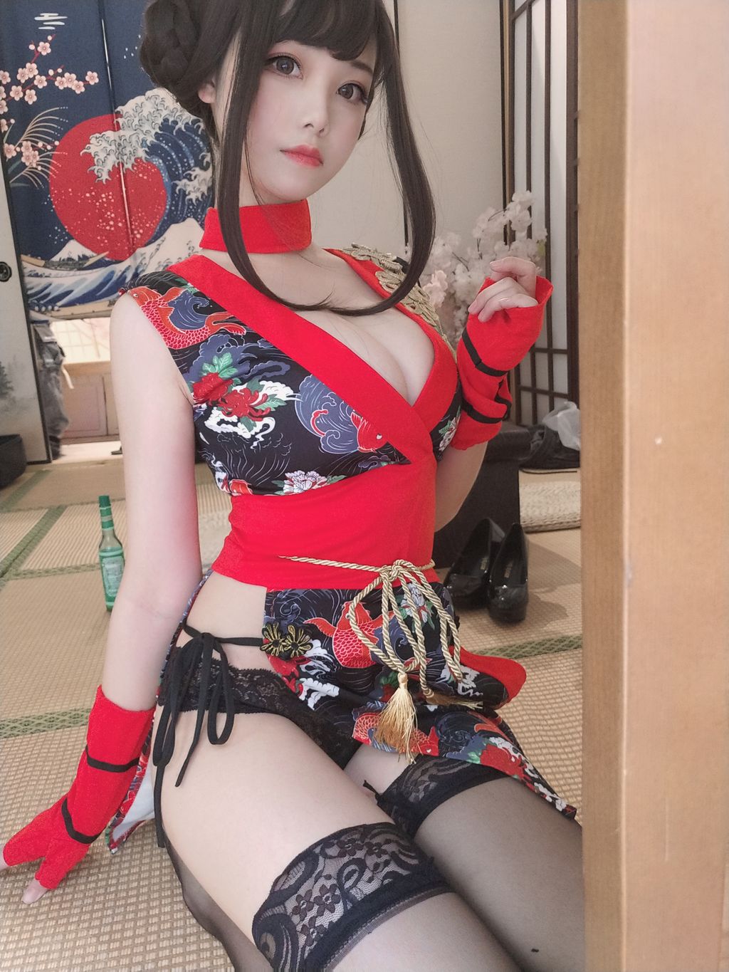 Coser  蜜汁 猫 裘 Vol061 红 武士 40 photos - 20