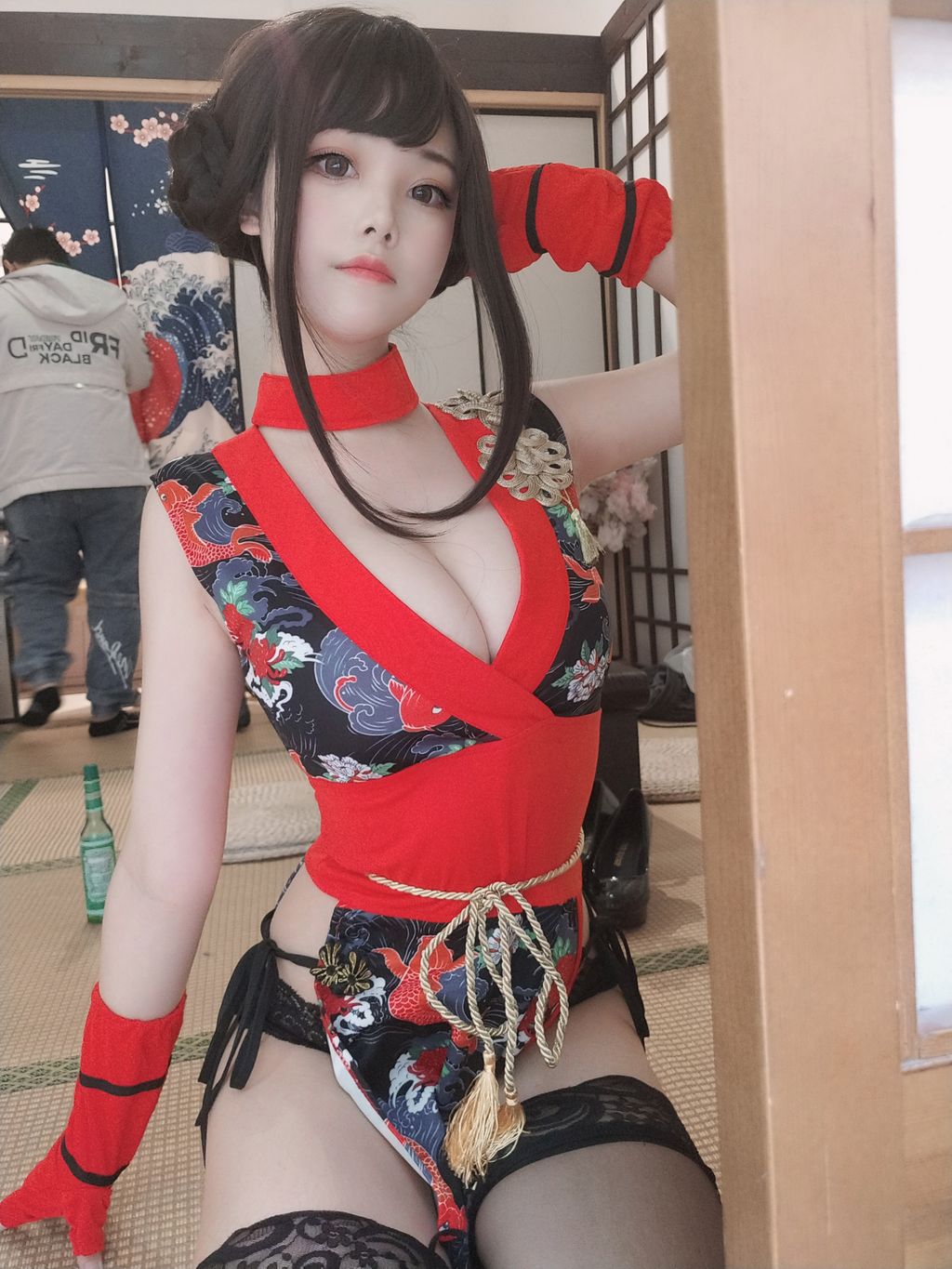 Coser  蜜汁 猫 裘 Vol061 红 武士 40 photos - 39