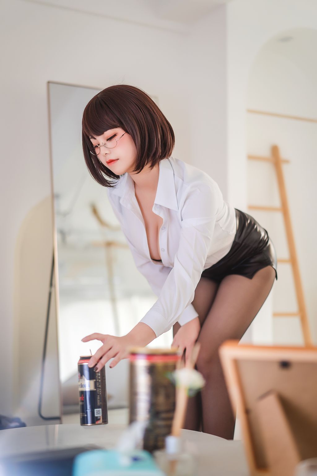 Coser  蜜汁 猫 裘 Vol062 醉 OL 52 photos - 43