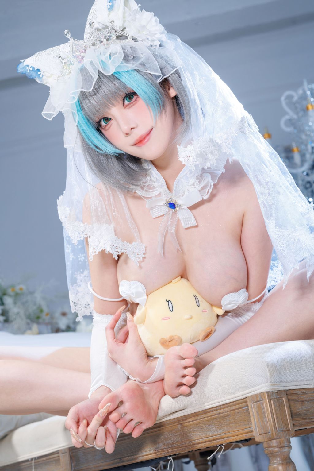 Coser蜜汁猫裘 碧蓝航线 柴郡 花嫁 134 photos  2 videos - 5
