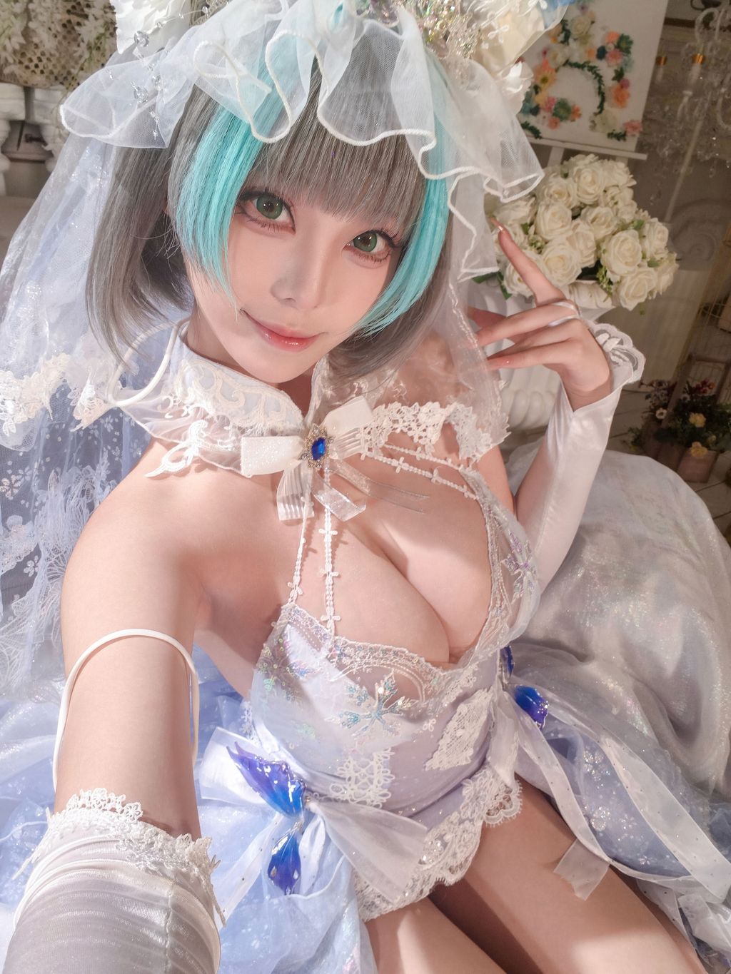 Coser蜜汁猫裘 碧蓝航线 柴郡 花嫁 134 photos  2 videos - 18