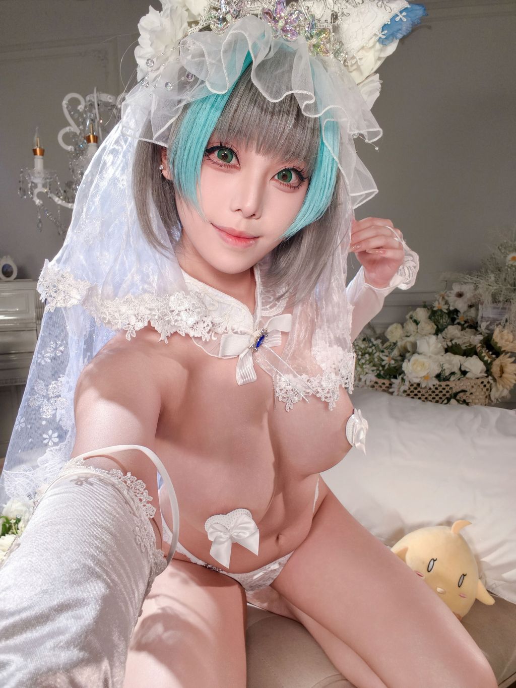 Coser蜜汁猫裘 碧蓝航线 柴郡 花嫁 134 photos  2 videos - 36