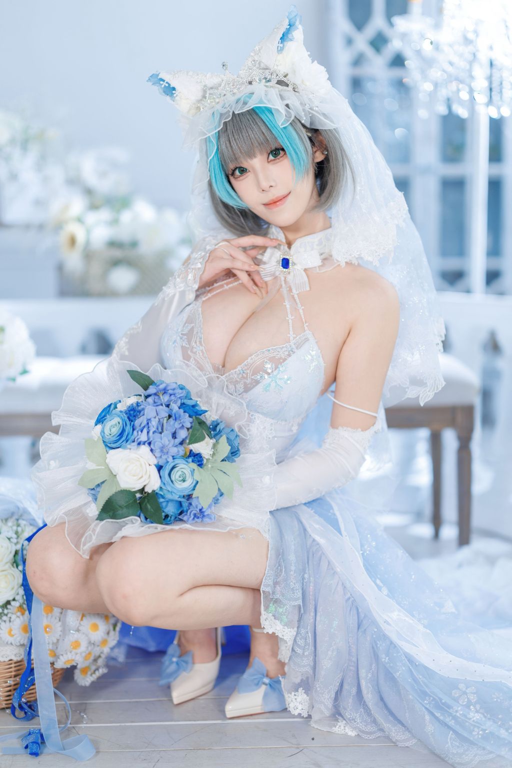 Coser蜜汁猫裘 碧蓝航线 柴郡 花嫁 134 photos  2 videos - 41