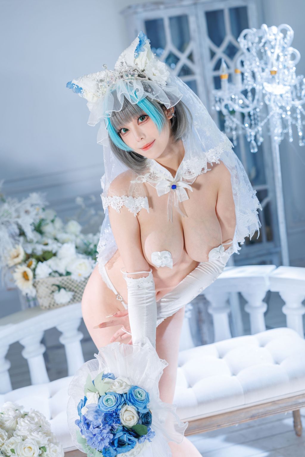 Coser蜜汁猫裘 碧蓝航线 柴郡 花嫁 134 photos  2 videos - 73