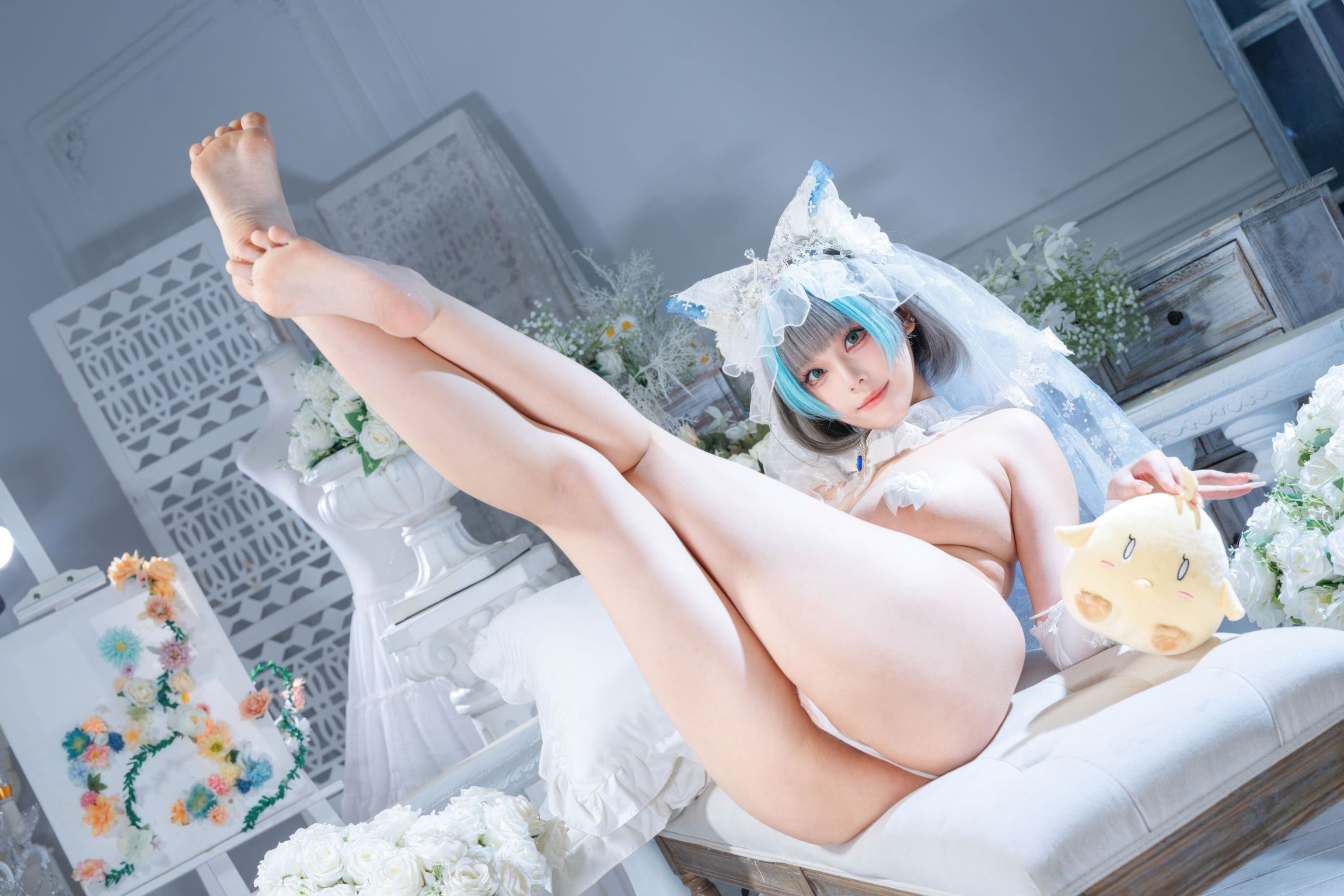 Coser蜜汁猫裘 碧蓝航线 柴郡 花嫁 134 photos  2 videos - 91