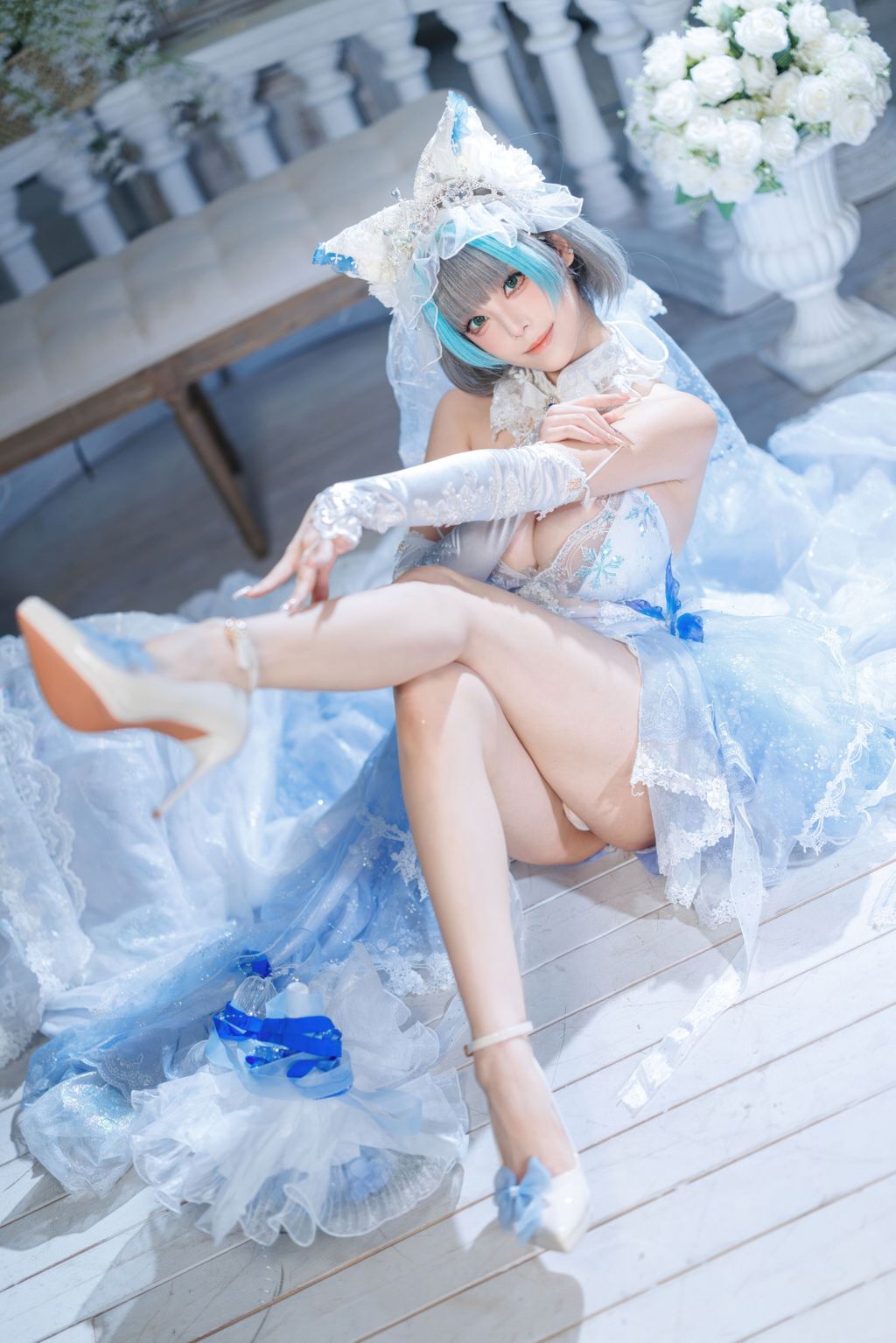 Coser蜜汁猫裘 碧蓝航线 柴郡 花嫁 134 photos  2 videos - 126