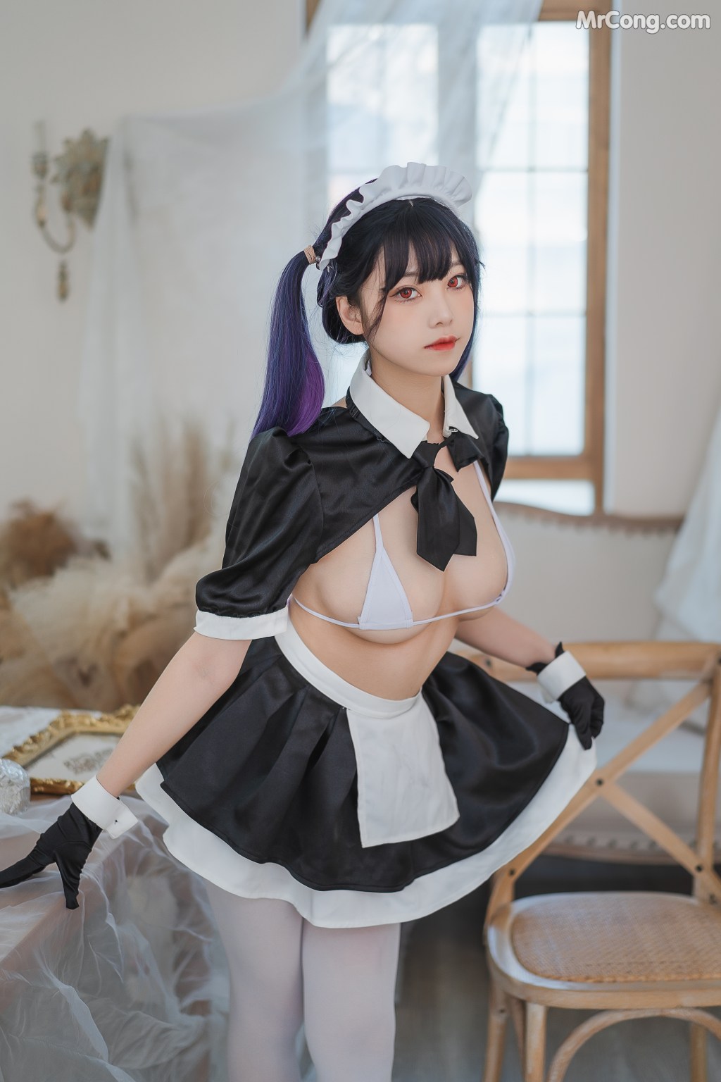 Coser蜜汁猫裘 Vol077 工作女仆 50 photos - 3