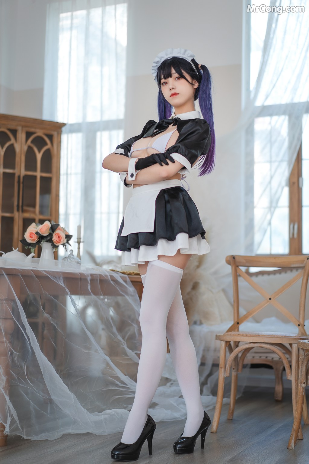 Coser蜜汁猫裘 Vol077 工作女仆 50 photos - 4