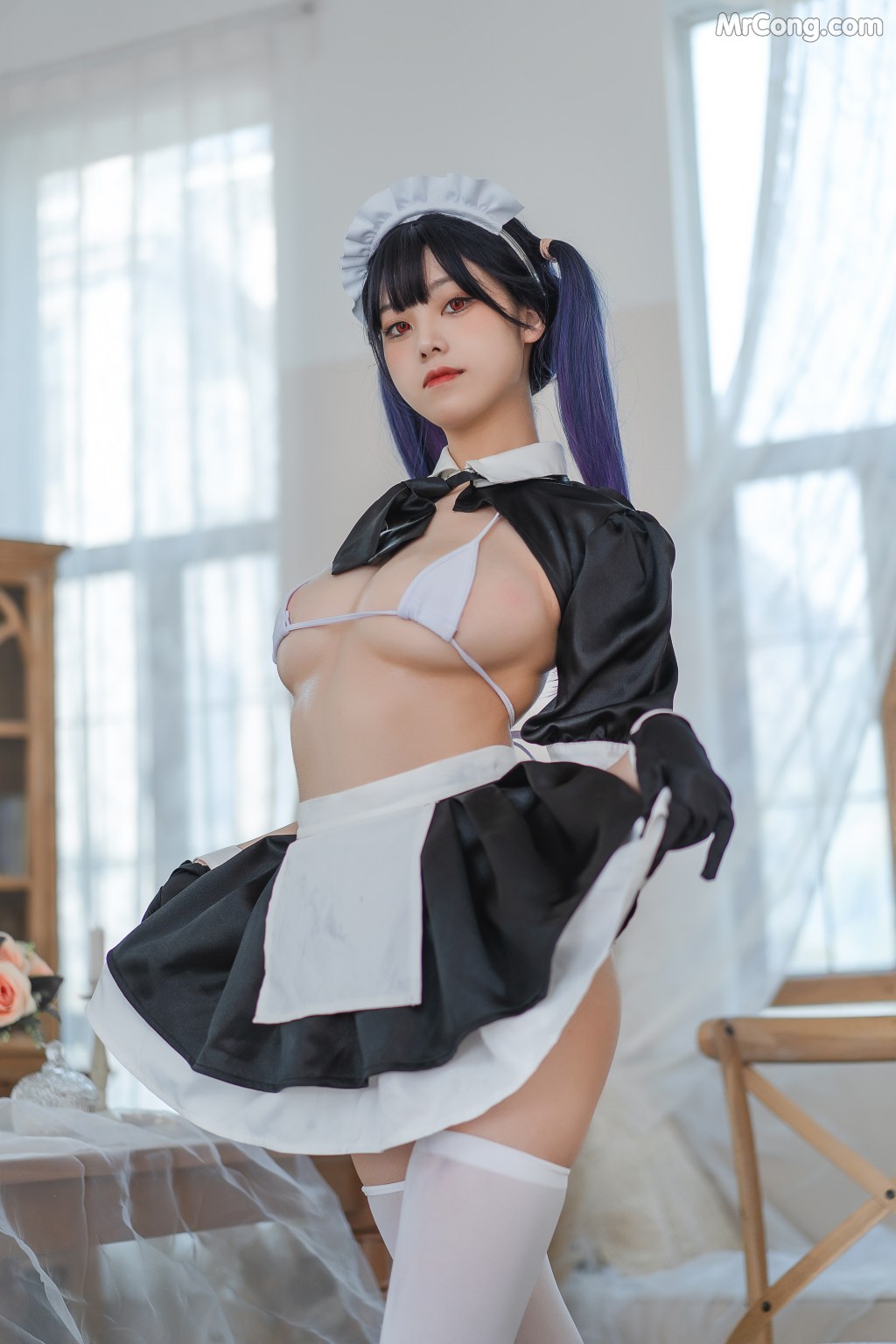 Coser蜜汁猫裘 Vol077 工作女仆 50 photos - 5