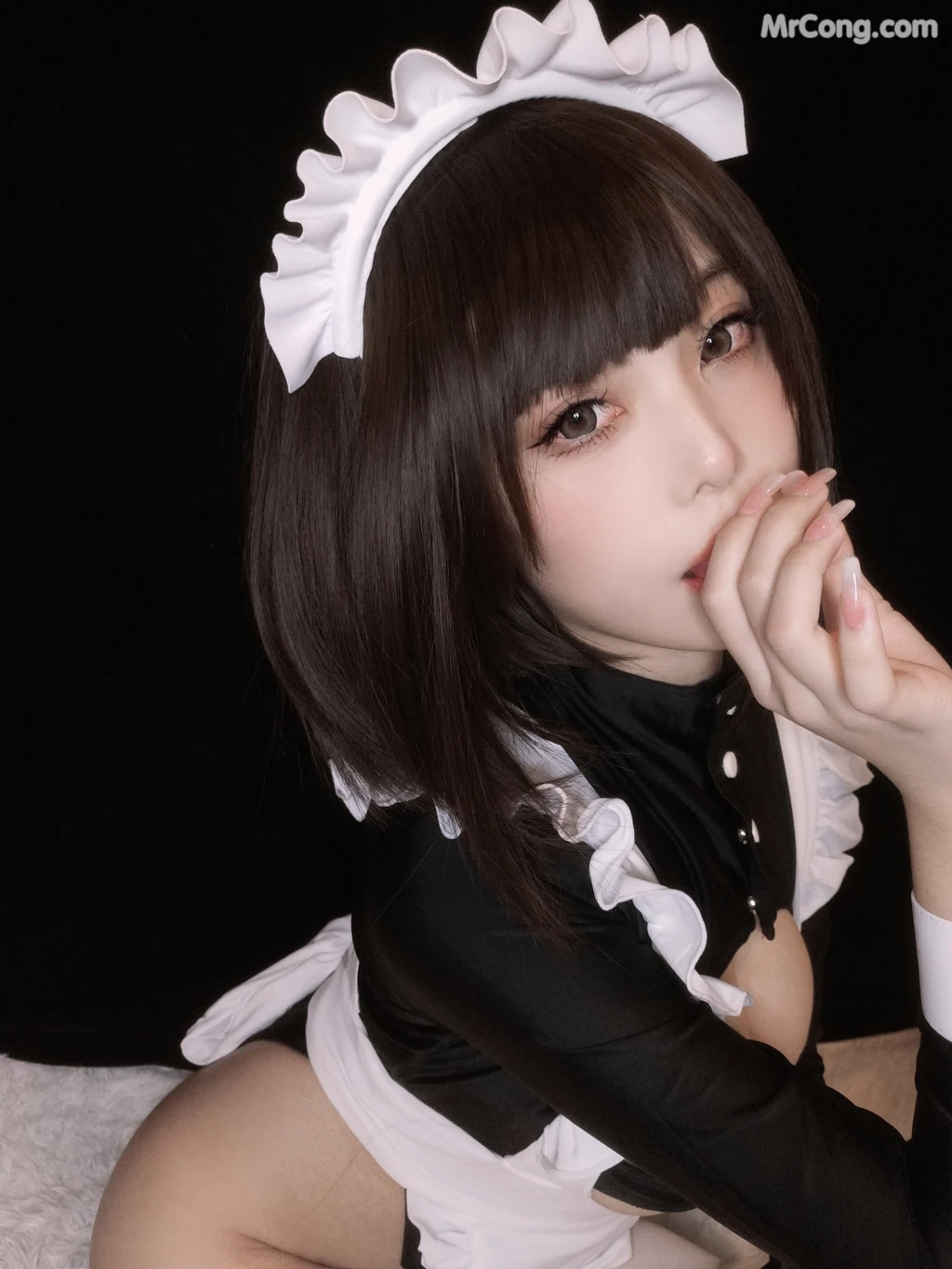 Coser蜜汁猫裘 Vol088 歪萌高叉女仆自拍 25 photos - 3