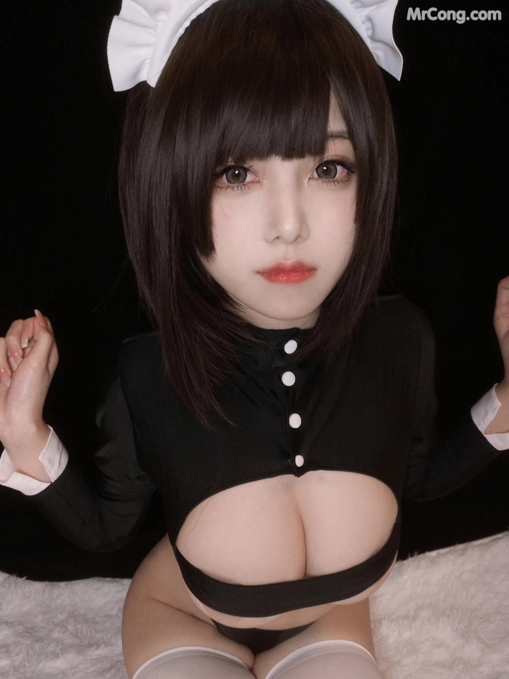 Coser蜜汁猫裘 Vol088 歪萌高叉女仆自拍 25 photos - 14