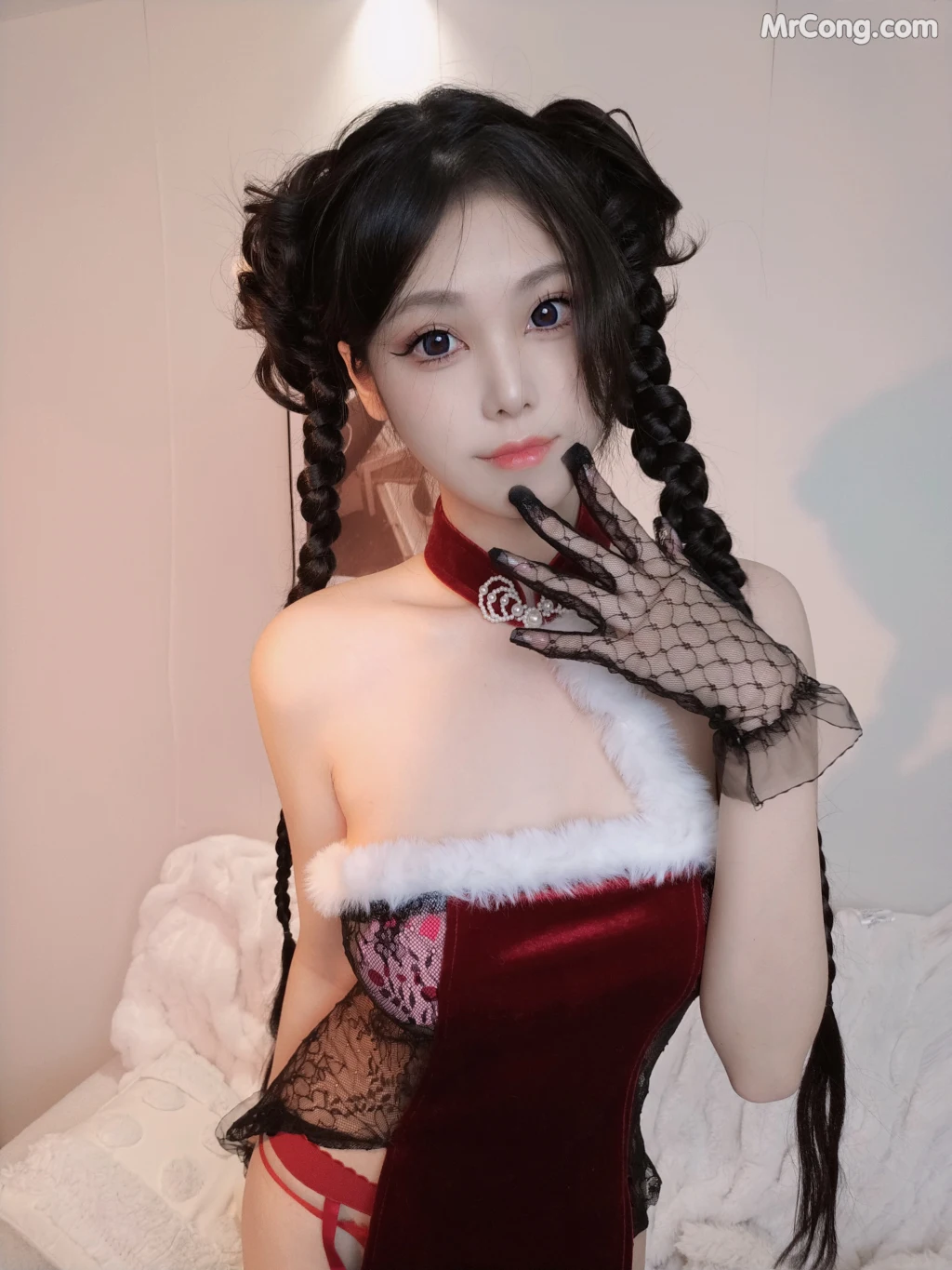 Coser蜜汁猫裘 Vol099 发财玉兔 38 photos - 16