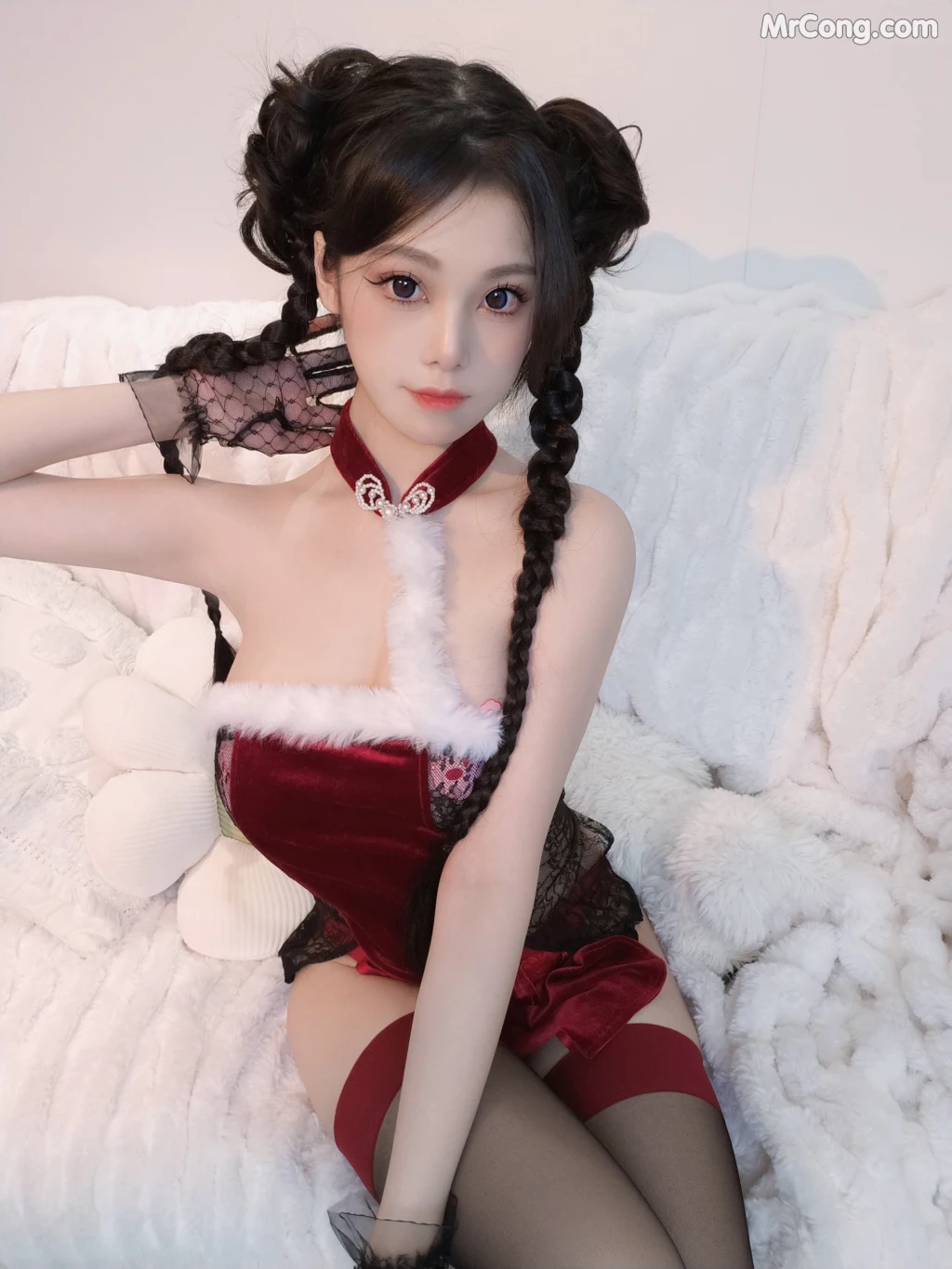 Coser蜜汁猫裘 Vol099 发财玉兔 38 photos - 23