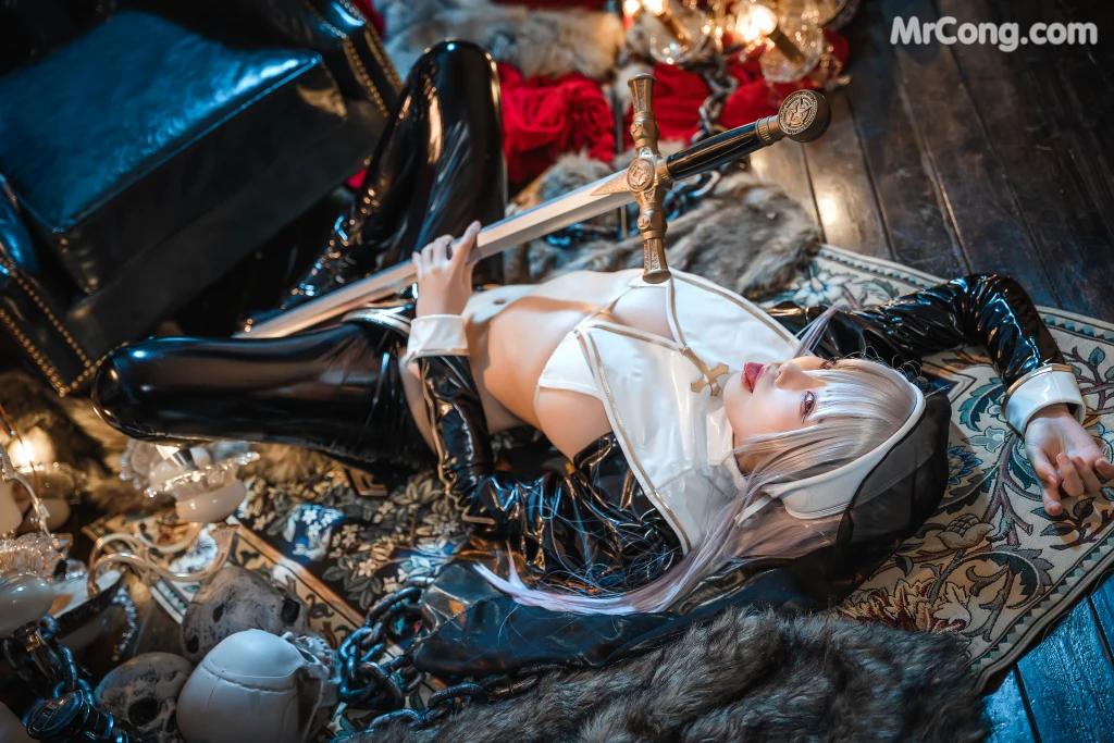 Coser蜜汁猫裘 Vol100 恶堕修女 53 photos - 46