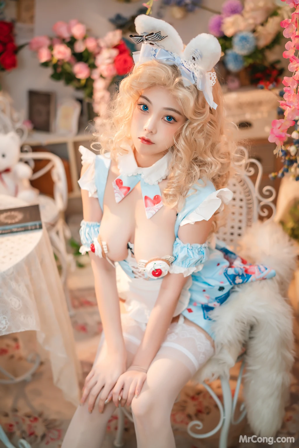 Coser蜜汁猫裘 Vol103 爱丽丝梦游仙境兔子先生 50 photos - 20