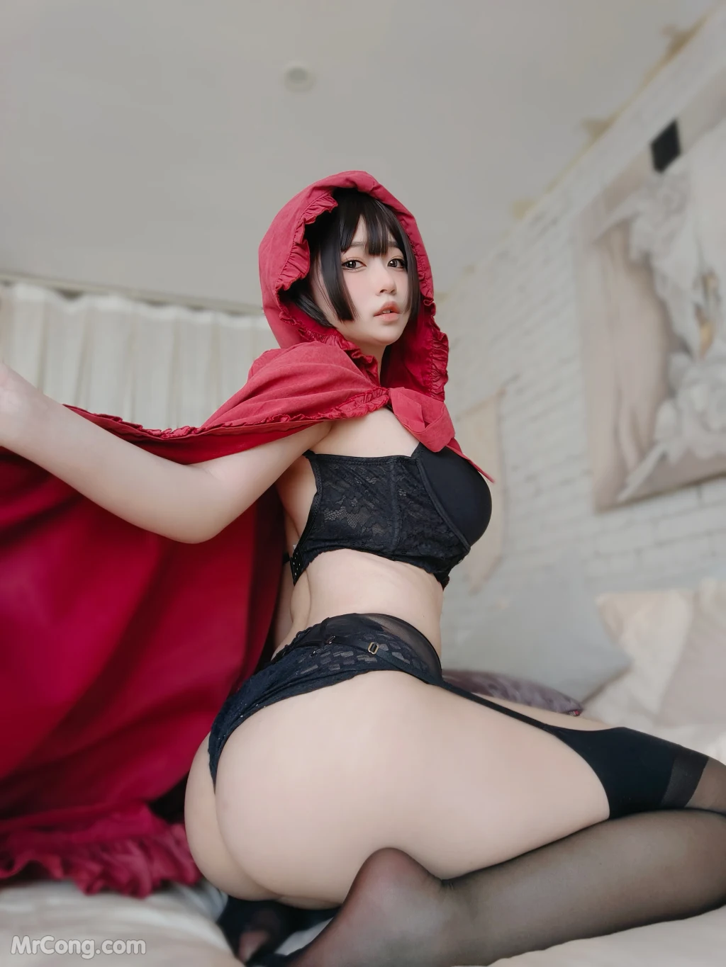 Coser女主K 小红帽和红苹果 86 photos - 44