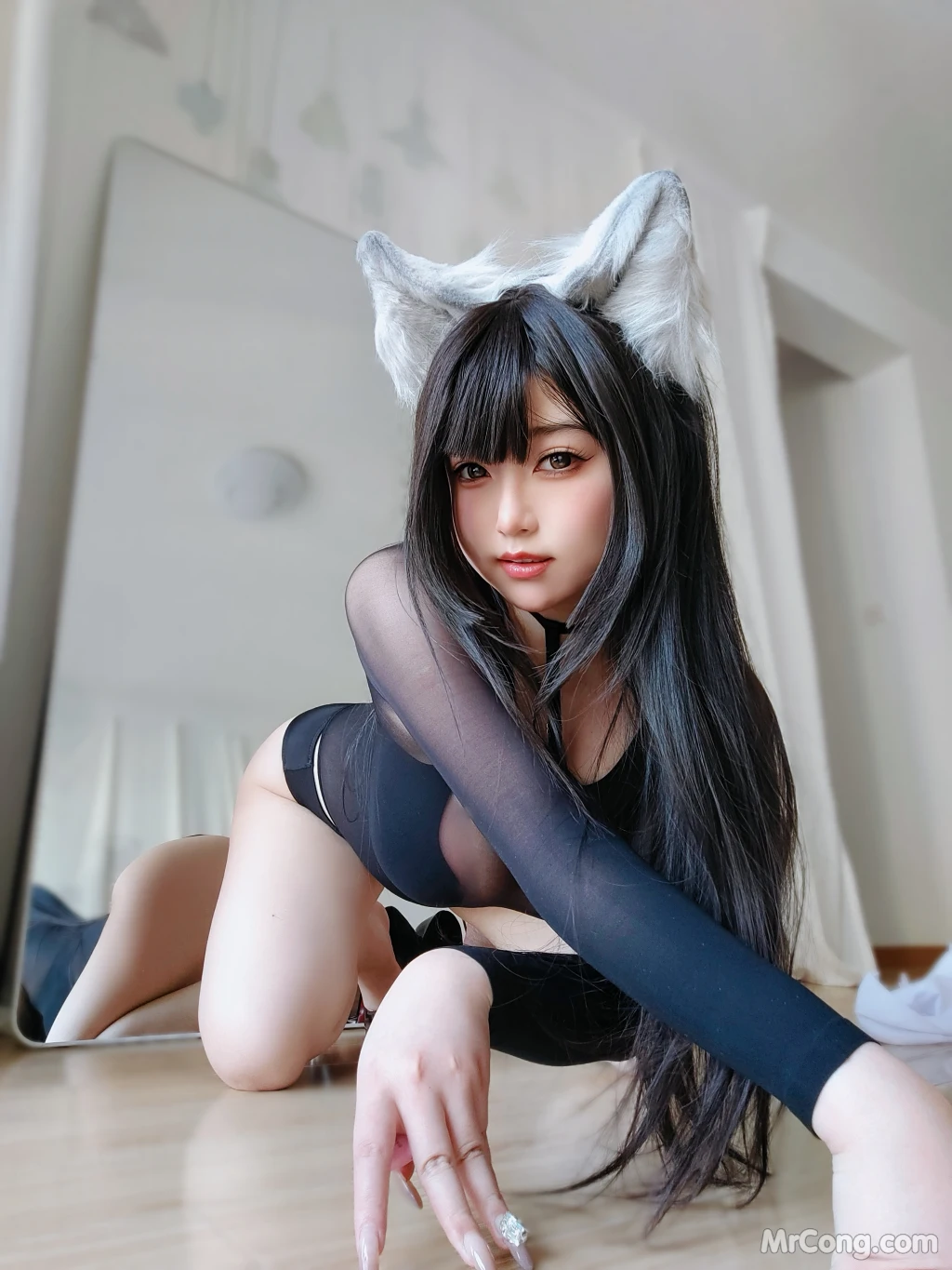 Coser女主K 性感的黑猫 80 photos - 18