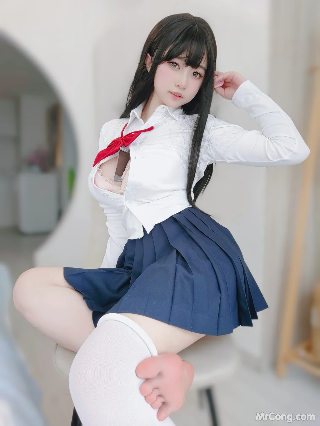 Coser女主K 清纯女友 110 photos - 100