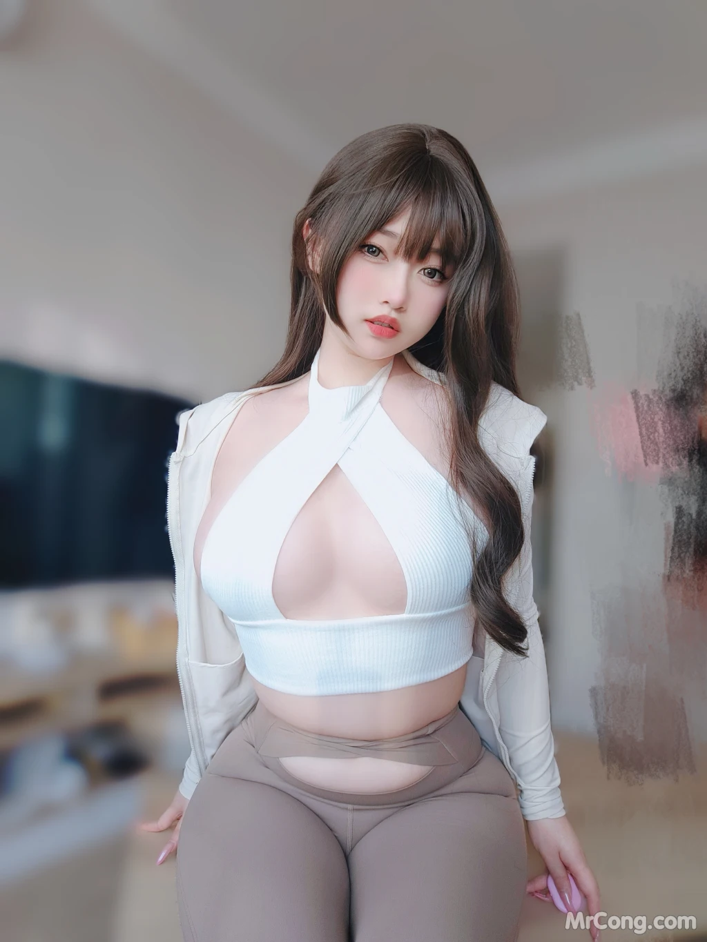 Coser女主K 瑜伽服 102 photos - 2