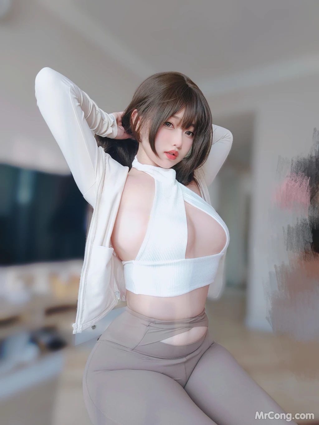 Coser女主K 瑜伽服 102 photos - 92