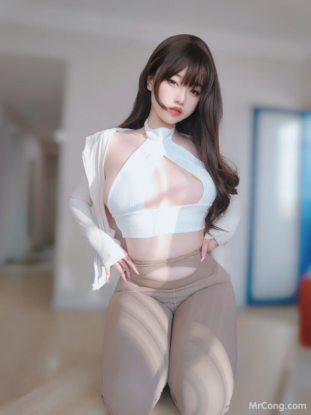 Coser女主K 瑜伽服 102 photos - 99