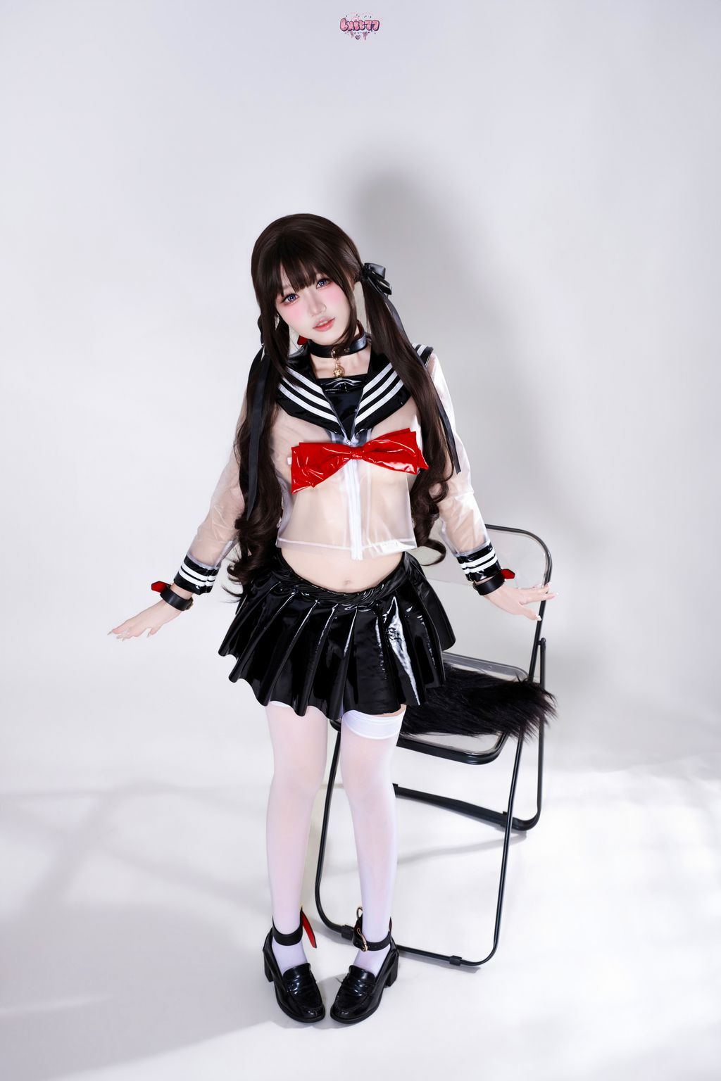 Coser柒柒要乖哦 兽尾透明JK 112 photos - 7