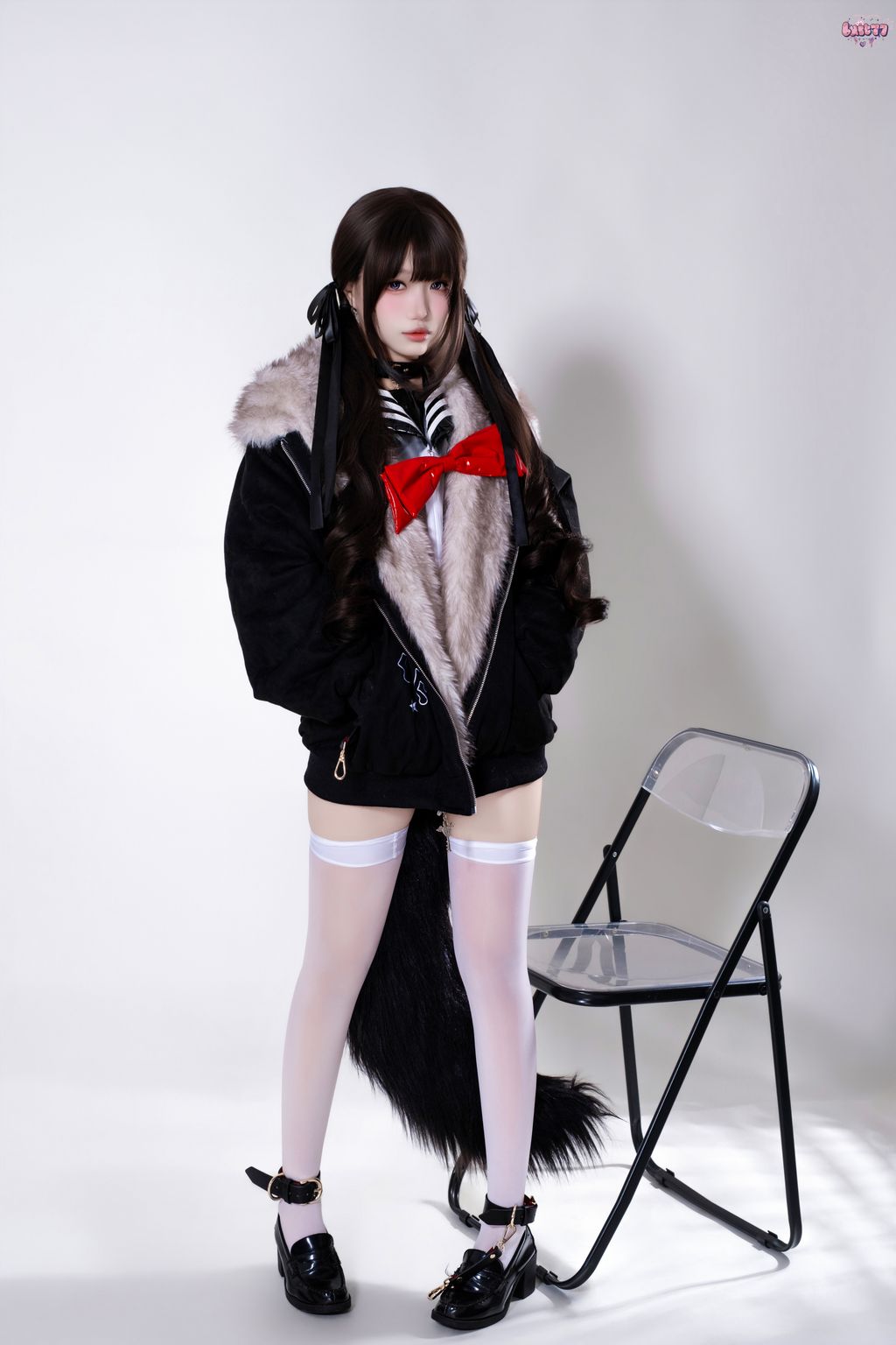 Coser柒柒要乖哦 兽尾透明JK 112 photos - 65