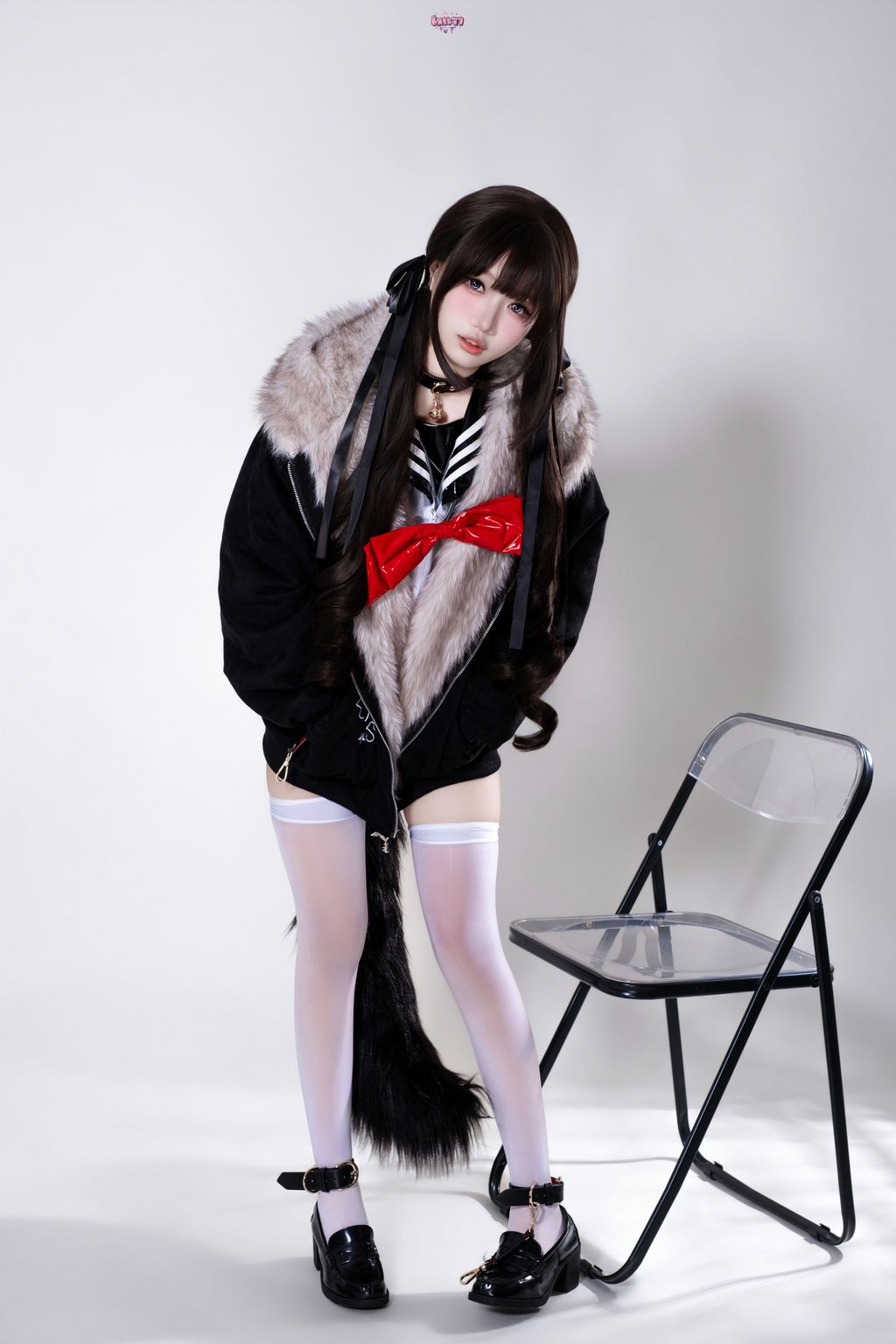 Coser柒柒要乖哦 兽尾透明JK 112 photos - 66