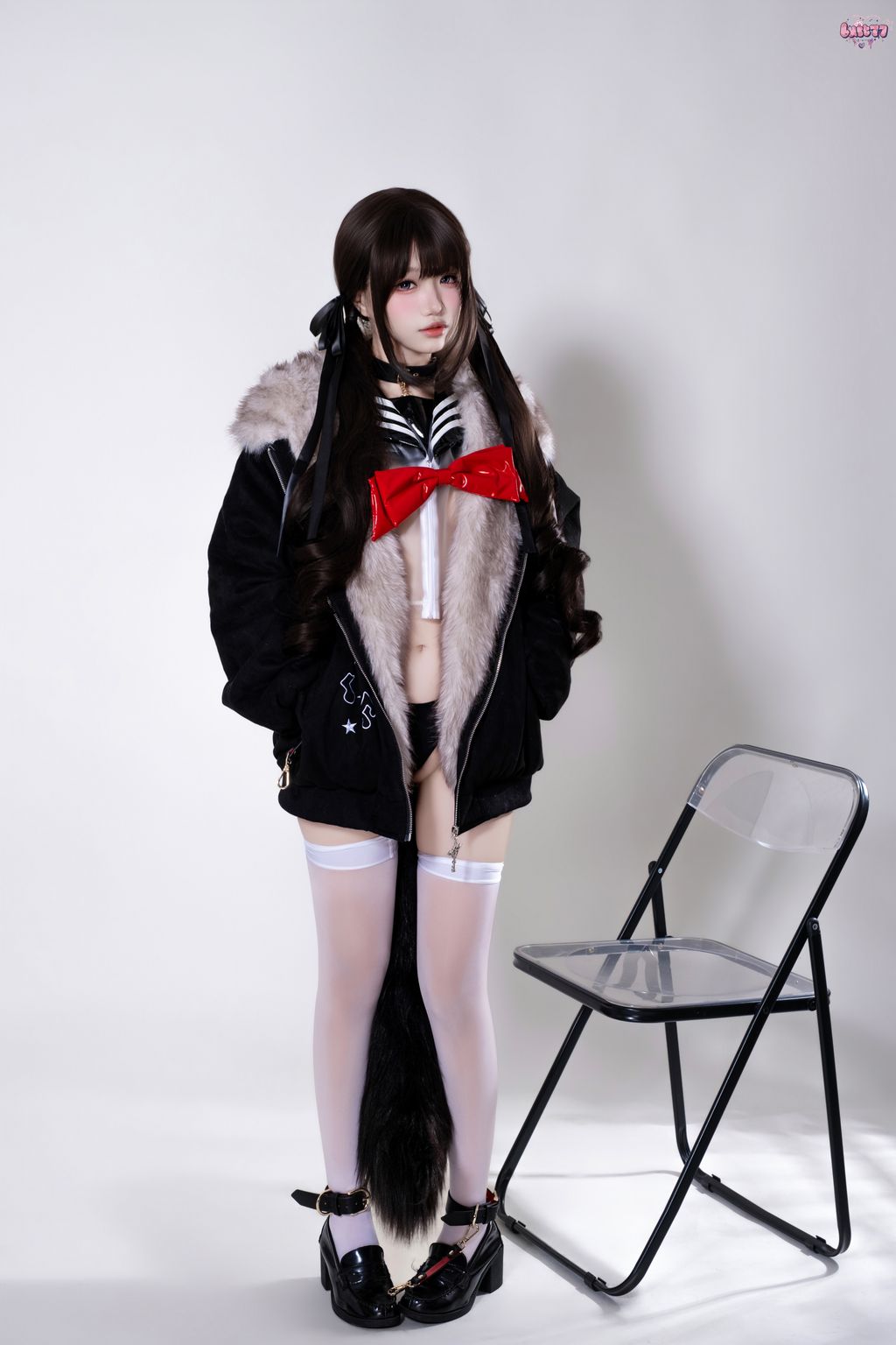 Coser柒柒要乖哦 兽尾透明JK 112 photos - 67