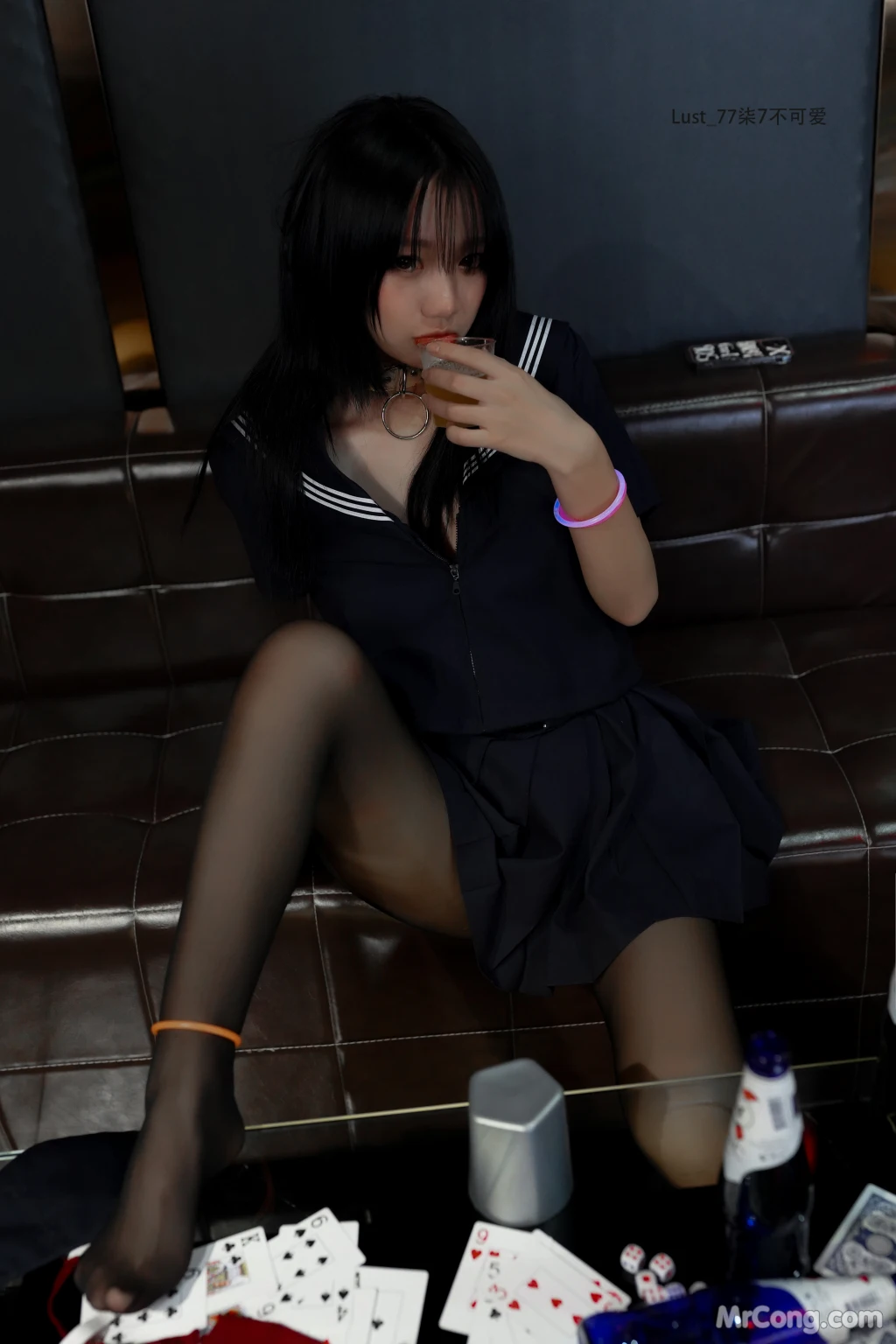 Coser柒柒要乖哦 反差JK少女 182 photos