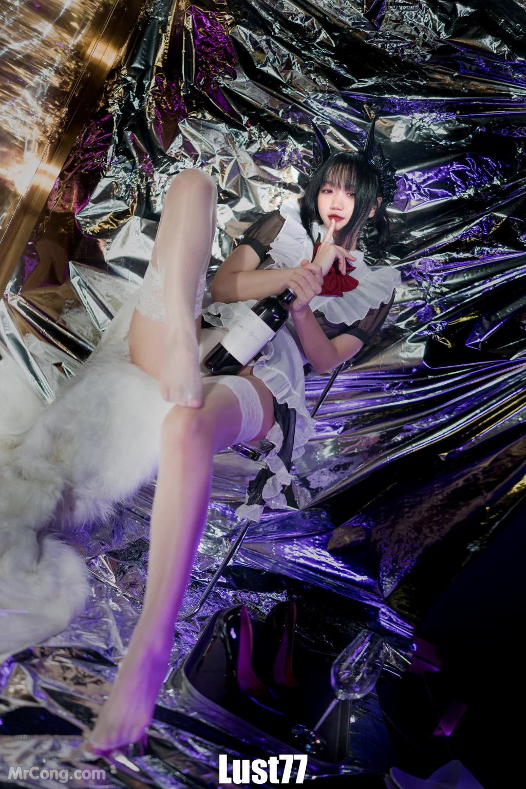 Coser柒柒要乖哦 女仆惩戒课 110 photos - 10