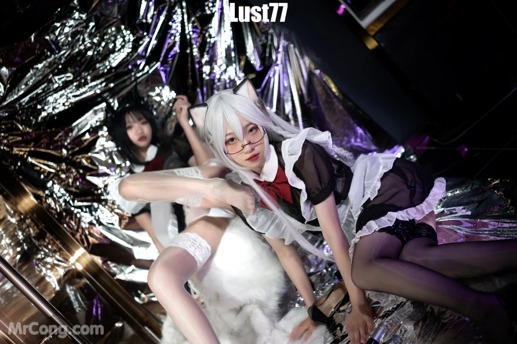 Coser柒柒要乖哦 女仆惩戒课 110 photos - 17