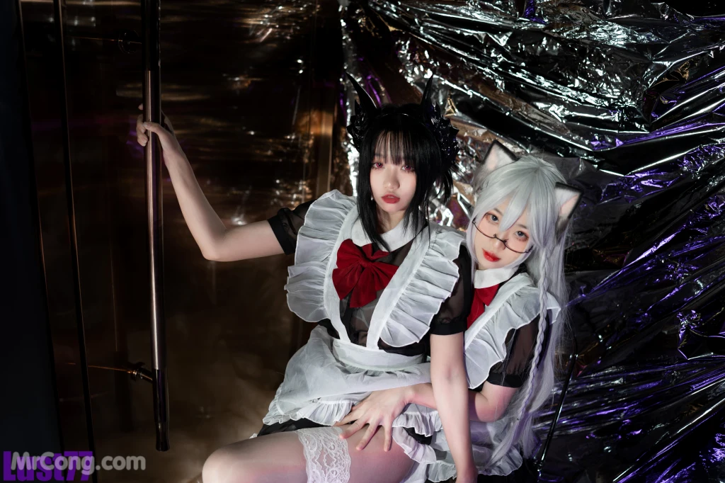 Coser柒柒要乖哦 女仆惩戒课 110 photos - 25