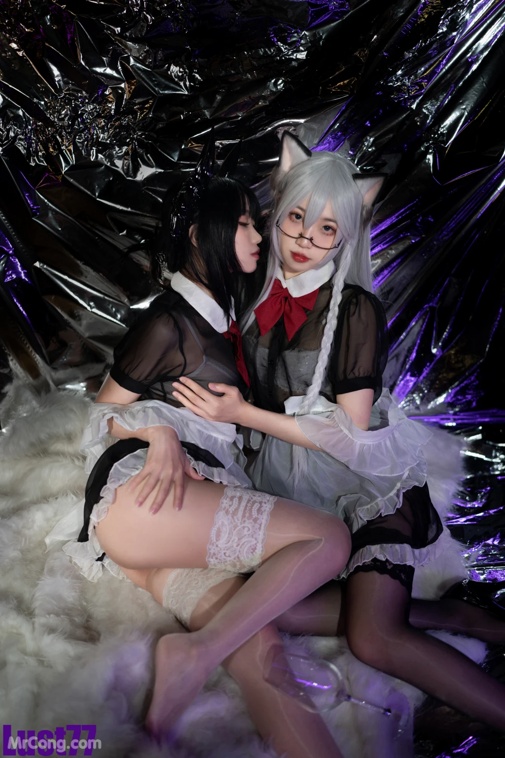 Coser柒柒要乖哦 女仆惩戒课 110 photos - 36