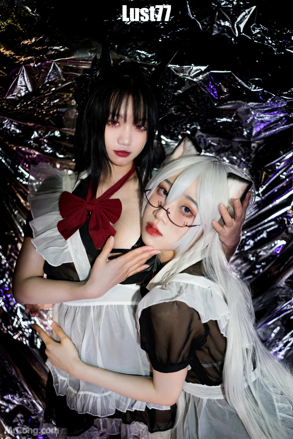 Coser柒柒要乖哦 女仆惩戒课 110 photos - 50