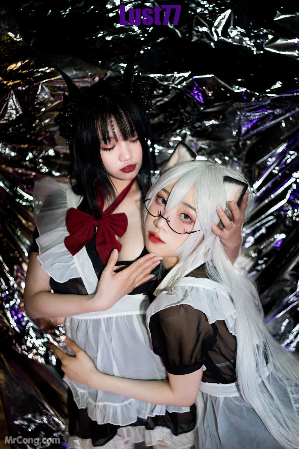 Coser柒柒要乖哦 女仆惩戒课 110 photos - 51