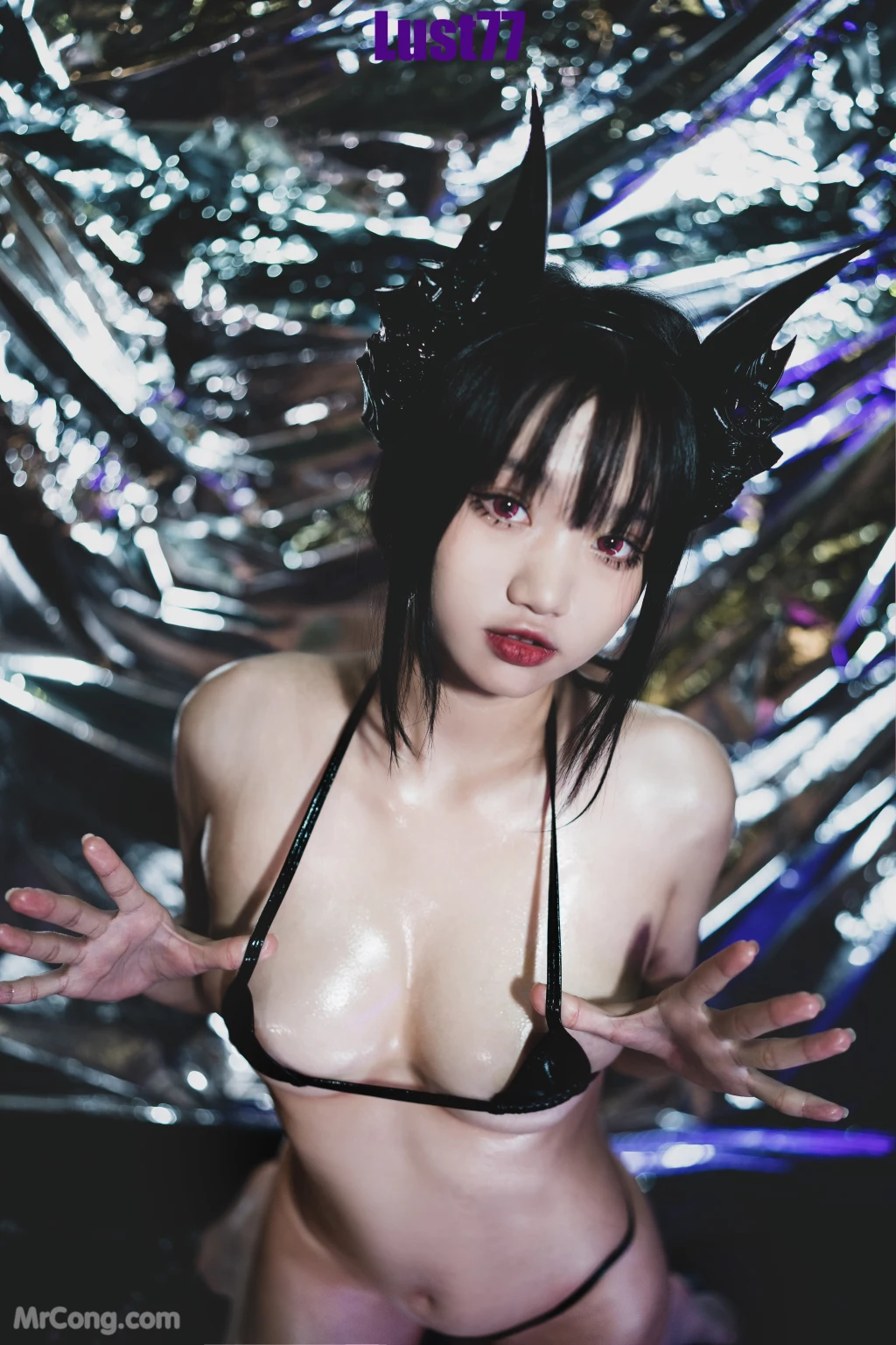 Coser柒柒要乖哦 女仆惩戒课 110 photos - 72