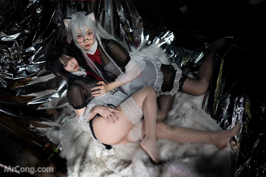 Coser柒柒要乖哦 女仆惩戒课 110 photos - 109