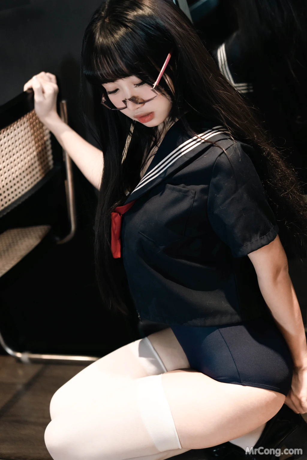 Coser柒柒要乖哦 白丝死库水 140 photos - 127