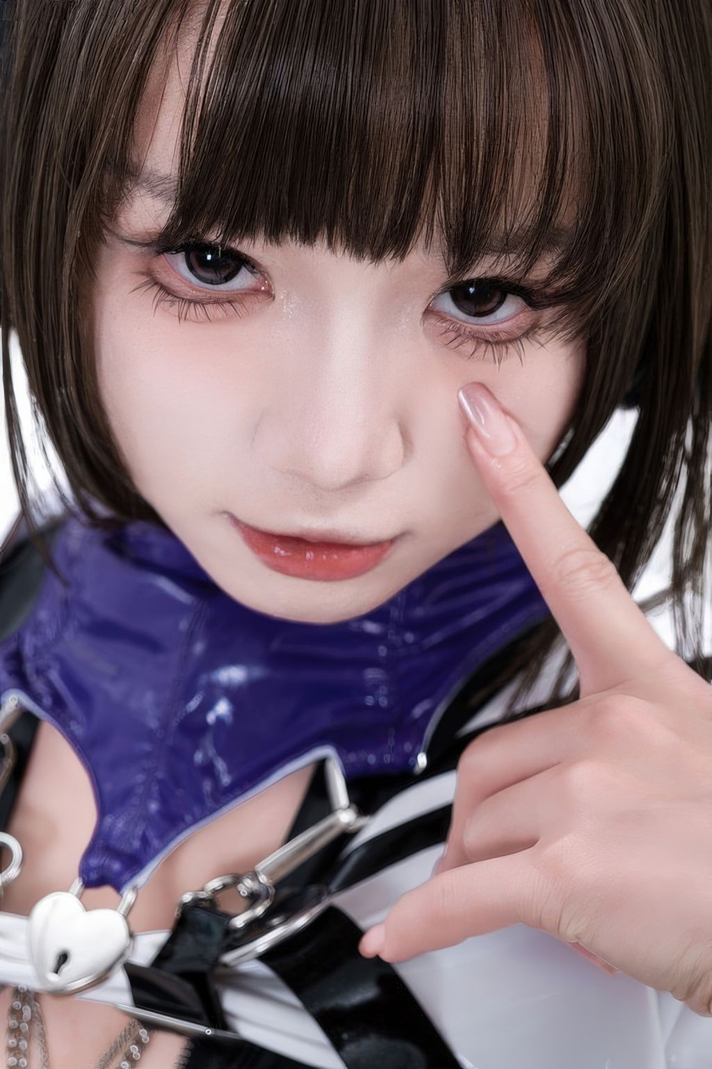 Coser柒柒要乖哦 白棚胶衣 78 photos - 14