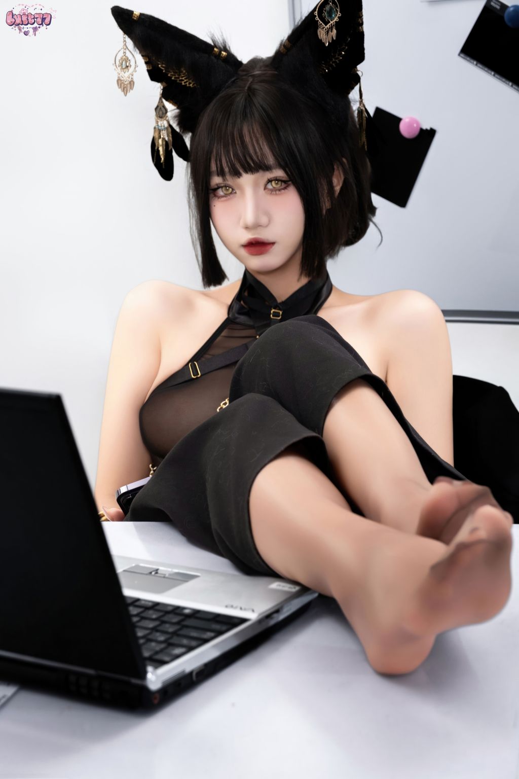 Coser柒柒要乖哦 黑阿努比斯 168 photos - 90